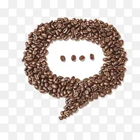 咖啡豆摆放的对话框图片
