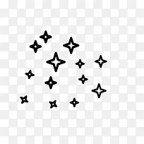 简笔菱形星星