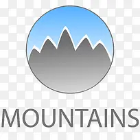 圆形山脉logo设计图