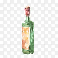 彩绘酒瓶