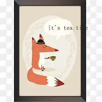 喝咖啡的狐狸