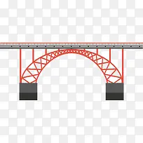 红色大桥桥梁