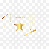 金色星星挂饰花纹