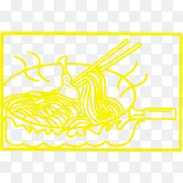 面条线描图