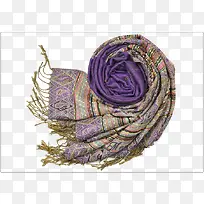 暗紫色围巾