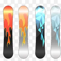 炫彩光泽滑雪板