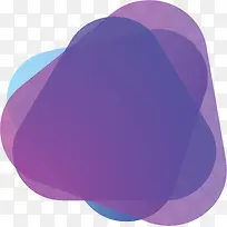 紫色三角抽象边框