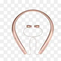 时尚粉色无线蓝牙耳机