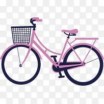 粉红色共享单车