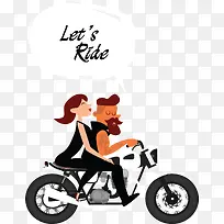 一起骑摩托去旅行的人