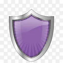 紫色质感盾牌