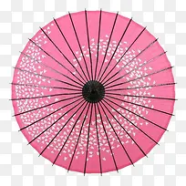 粉色白点伞