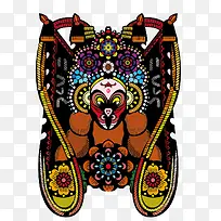 孙悟空脸谱