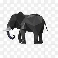 黑色菱形大象
