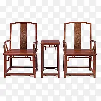 简洁大方中式雕花红木椅