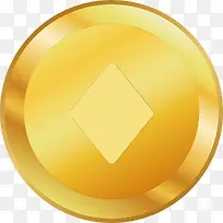正面金币飘落的金币