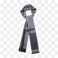 灰色保暖围巾