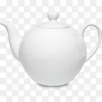 白色茶壶素材免抠