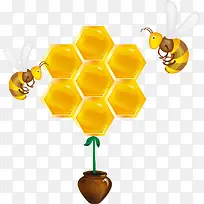 黄色蜂蜜素材