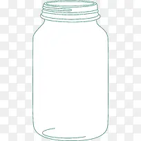 塑料瓶子手绘素材图