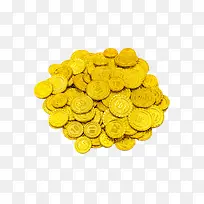 一堆金币