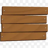 褐色破木板