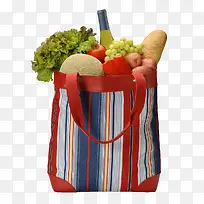 购物袋里的果蔬