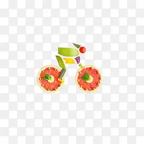 水果拼图自行车
