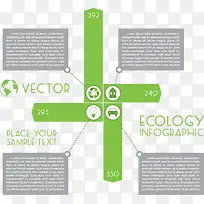 矢量元素网页设计生态信息图表