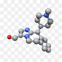 灰蓝色抗组胺药物阿尔卡单抗分子