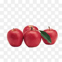 四个红苹果