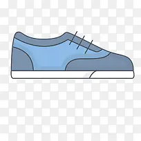 蓝色鞋子可爱服饰图标