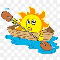 划船的太阳