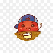 可爱卡通山楂