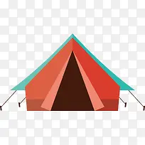 红色露天帐篷