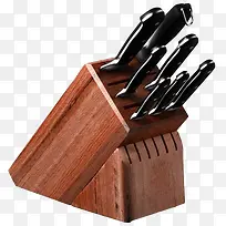 木质刀架金属菜刀