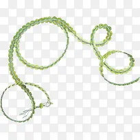 绿色漂亮编织绳子