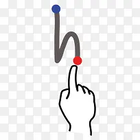 脑卒中信H小写gestureworks图标