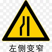 左侧变窄
