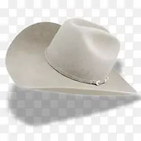 牛仔帽白色图标
