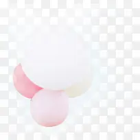 粉色白色气球