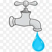 水龙头流出的一滴水