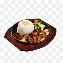 饭店的食物红烧肉饭