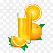 精美矢量橙汁