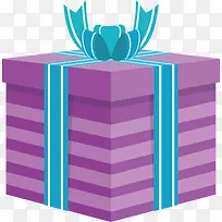 紫色条纹礼盒