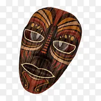 人脸非洲面具手工木雕