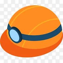 橙色工地头盔帽子