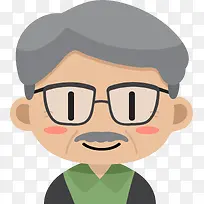可爱慈祥微笑爷爷