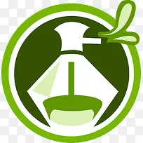 绿色网页香水化妆品icon