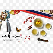 茶具与荷包